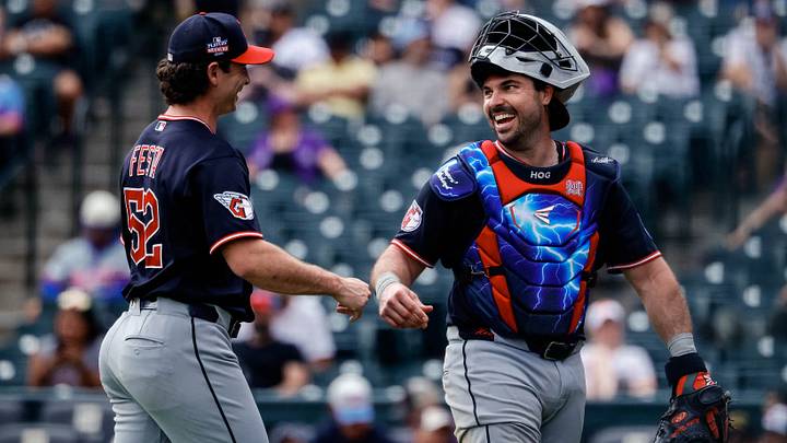 Aug 23, 2026: Cleveland Guardians pitcher Matt Festa (52) and catcher Austin Hedges (27) in the eighth inning against the Colorado Rockies at Coors Field. Credit: Isaiah J. Downing-Imagn Images Aug 23, 2026: Cleveland Guardians pitcher Matt Festa (52) and catcher Austin Hedges (27) in the eighth inning against the Colorado Rockies at Coors Field. Credit: Isaiah J. Downing-Imagn Images