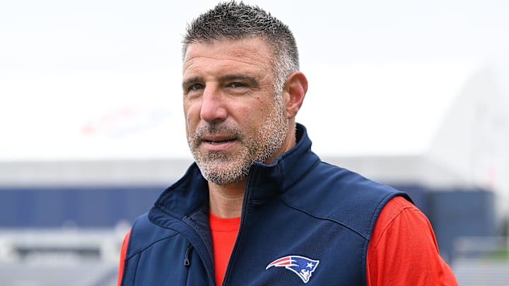 Jun 9, 2025; Foxborough, MA, USA; New England Patriots head coach Mike Vrabel leaves the practice fields after minicamp at Gillette Stadium. Mandatory Credit: Eric Canha-Imagn Images Jun 9, 2025; Foxborough, MA, USA; New England Patriots head coach Mike Vrabel leaves the practice fields after minicamp at Gillette Stadium. Mandatory Credit: Eric Canha-Imagn Images