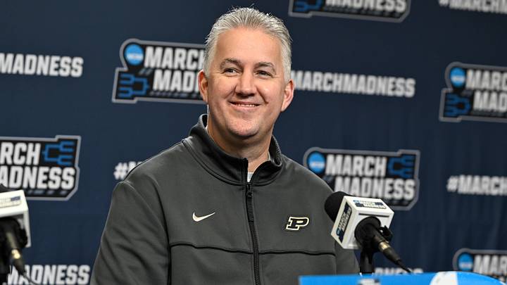 Purdue Boilermakers head coach Matt Painter answers questions.