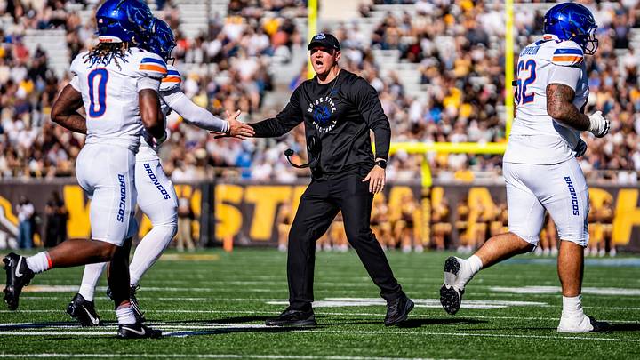 Boise State head coach Spencer Danielson. Boise State head coach Spencer Danielson.