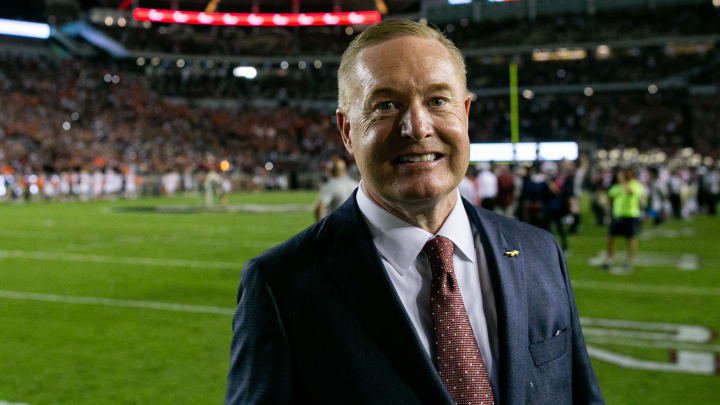 Florida State University Athletic Director Michael Alford poses for a portrait before kickoff of the game between the Seminoles and the Clemson Tigers at Doak Campbell Stadium on Saturday, Oct. 15, 2022.

Alford005