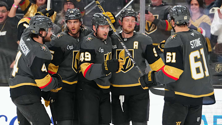 Ivan Barbashev celebrates his second-period goal