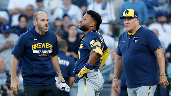 National League Championship Series - Milwaukee Brewers v Los Angeles Dodgers - Game Three