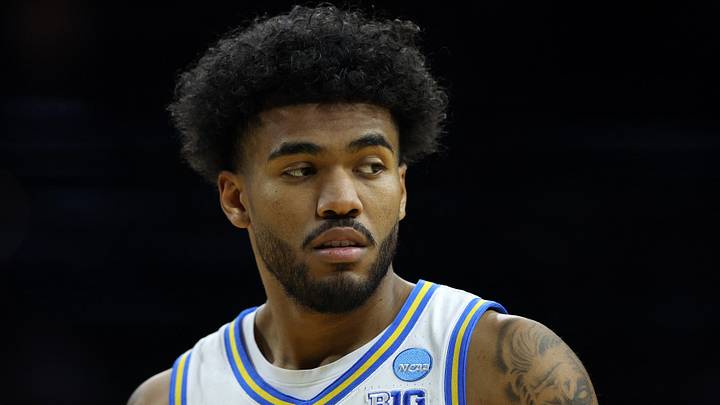 Mar 20, 2026; Philadelphia, PA, USA; UCLA Bruins guard Donovan Dent (2) reacts in the first half during a first round game of the men's 2026 NCAA Tournament at Xfinity Mobile Arena. Mandatory Credit: Bill Streicher-Imagn Images Mar 20, 2026; Philadelphia, PA, USA; UCLA Bruins guard Donovan Dent (2) reacts in the first half during a first round game of the men's 2026 NCAA Tournament at Xfinity Mobile Arena. Mandatory Credit: Bill Streicher-Imagn Images