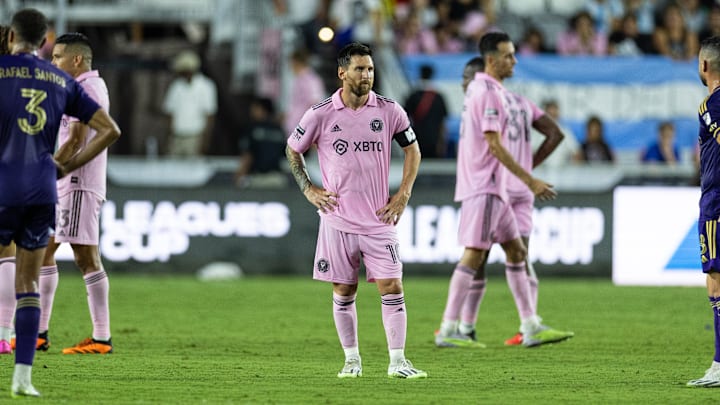 Messi was involved in a heated contest Messi was involved in a heated contest