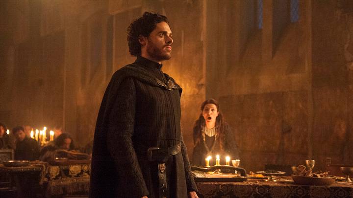 Richard Madden (Robb Stark) and Michelle Fairley (Catelyn Stark) in Game of Thrones season 3 Episode 9, "The Rains of Castamere" Richard Madden (Robb Stark) and Michelle Fairley (Catelyn Stark) in Game of Thrones season 3 Episode 9, "The Rains of Castamere"
