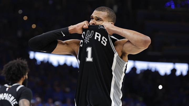 San Antonio Spurs forward Victor Wembanyama is favored to win NBA Finals MVP. San Antonio Spurs forward Victor Wembanyama is favored to win NBA Finals MVP.