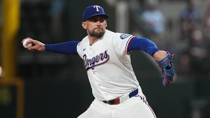 Texas Rangers pitcher Nathan Eovaldi. Texas Rangers pitcher Nathan Eovaldi.
