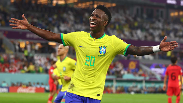 Vini Jr. marcou no último Brasil x Coreia do Sul Vini Jr. marcou no último Brasil x Coreia do Sul