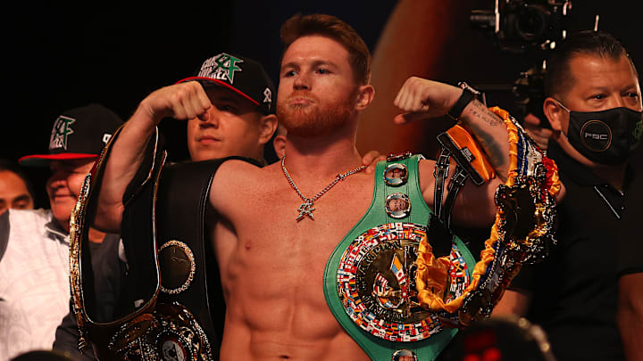"Canelo" Álvarez tiene 19 títulos en lo que va de su carrera en el boxeo