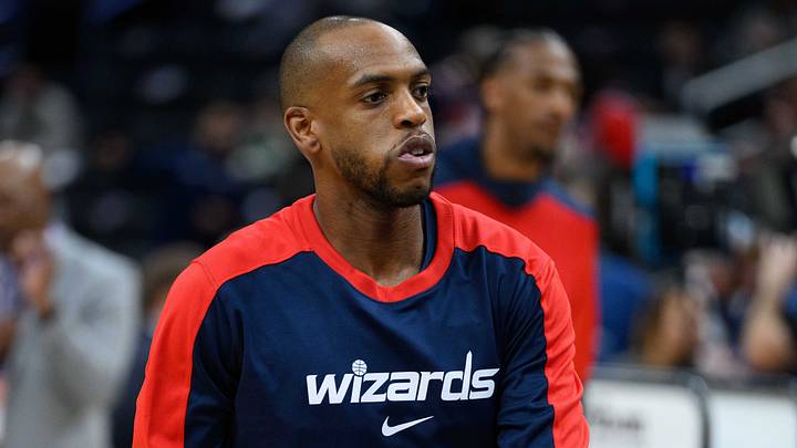 Mar 5, 2025; Washington, District of Columbia, USA; Washington Wizards forward Khris Middleton (32) warms up prior to the game between the Washington Wizards and the Utah Jazz at Capital One Arena. Mandatory Credit: Reggie Hildred-Imagn Images Mar 5, 2025; Washington, District of Columbia, USA; Washington Wizards forward Khris Middleton (32) warms up prior to the game between the Washington Wizards and the Utah Jazz at Capital One Arena. Mandatory Credit: Reggie Hildred-Imagn Images