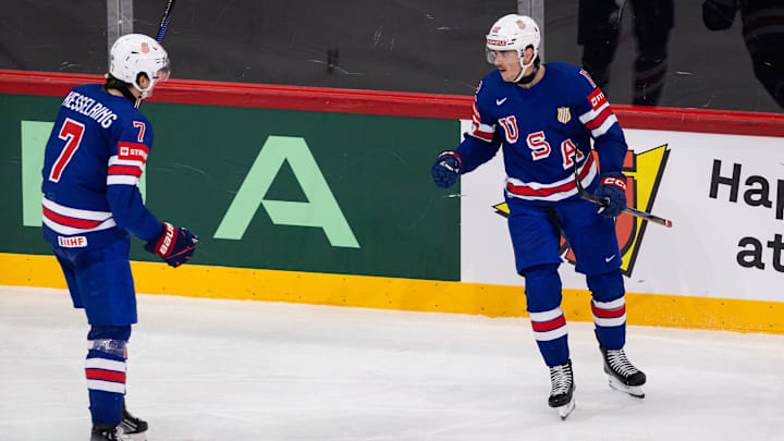 USA v Finland - 2025 IIHF Ice Hockey World Championship - Shane Pinto