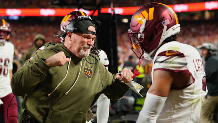 Washington Commanders head coach Dan Quinn and cornerback Marshon Lattimore Washington Commanders head coach Dan Quinn and cornerback Marshon Lattimore