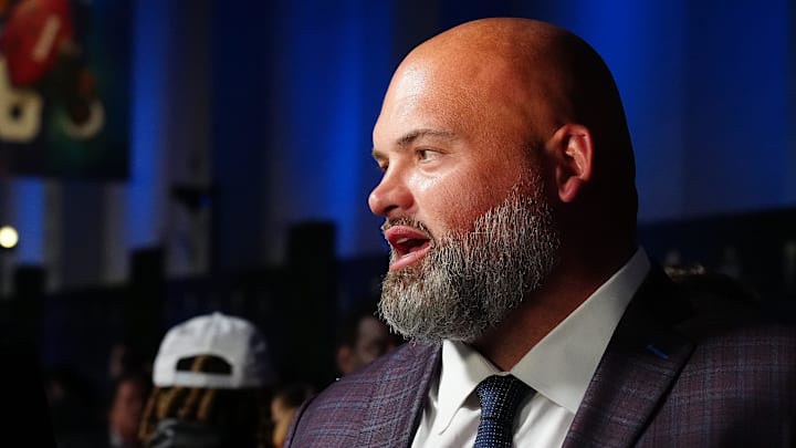 Former NFL player Andrew Whitworth speaks to the press during the red carpet event before the NFL Honors Ceremony at the Phoenix Convention Center on Feb. 9, 2023.
Nfl Nfl Honors Awards Specia Former NFL player Andrew Whitworth speaks to the press during the red carpet event before the NFL Honors Ceremony at the Phoenix Convention Center on Feb. 9, 2023.
Nfl Nfl Honors Awards Specia