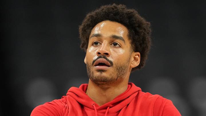 Apr 3, 2026; Sacramento, California, USA; New Orleans Pelicans guard Jordan Poole (3) before the game against the Sacramento Kings at Golden 1 Center. Mandatory Credit: Darren Yamashita-Imagn Images