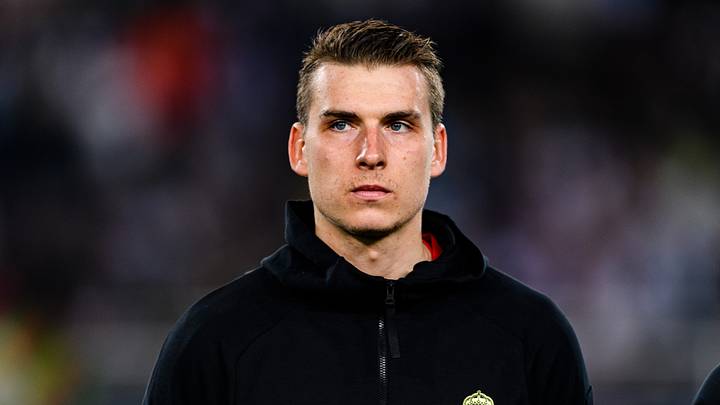 Lunin con el Real Madrid