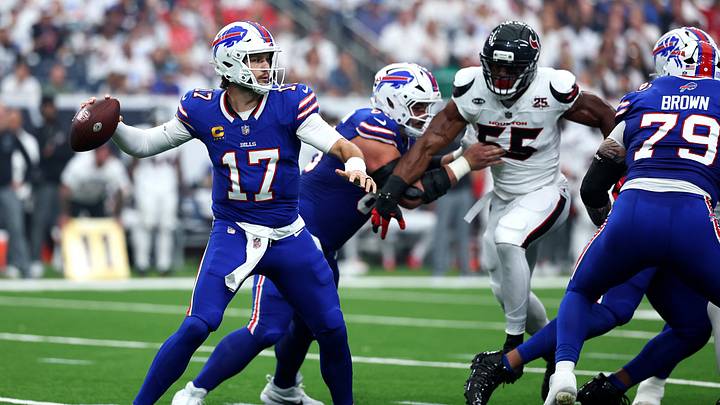 The Buffalo Bills and quarterback Josh Allen are favored on Thursday night in Week 2. The Buffalo Bills and quarterback Josh Allen are favored on Thursday night in Week 2.