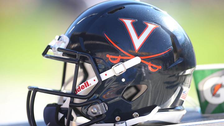 Oct 10, 2015; Pittsburgh, PA, USA; A Virginia Cavaliers helmet sits on the sidelines against the Pittsburgh Panthers during the third quarter at Heinz Field. PITT won 26-19. Mandatory Credit: Charles LeClaire-USA TODAY Sports Oct 10, 2015; Pittsburgh, PA, USA; A Virginia Cavaliers helmet sits on the sidelines against the Pittsburgh Panthers during the third quarter at Heinz Field. PITT won 26-19. Mandatory Credit: Charles LeClaire-USA TODAY Sports