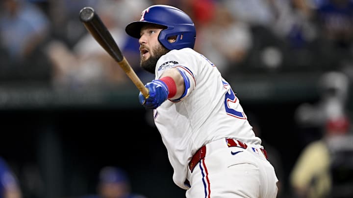 Texas Rangers pinch hitter Jake Burger.