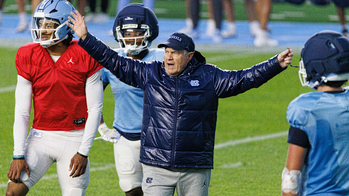Bill Belichick, North Carolina's "Practice Like A Pro" Spring Football Event
