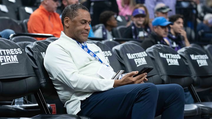 November 20, 2022; Sacramento, California, USA; Detroit Pistons general manager Troy Weaver 