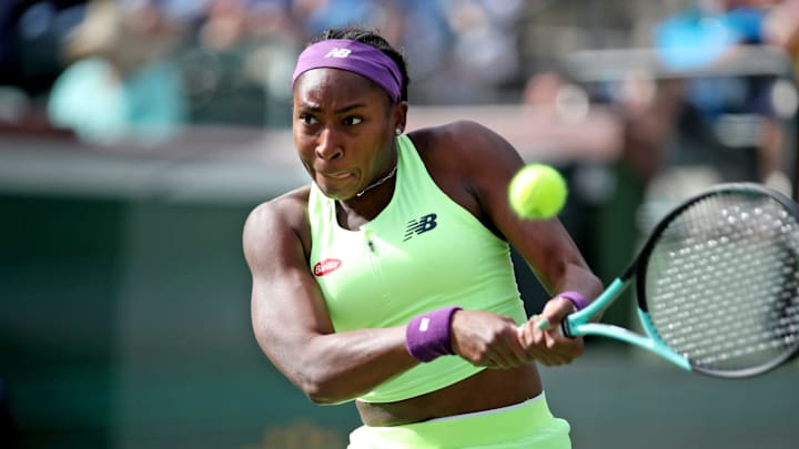 Coco Gauff defeated Iga Swiatek in the WTA Finals on Tuesday. Coco Gauff defeated Iga Swiatek in the WTA Finals on Tuesday.