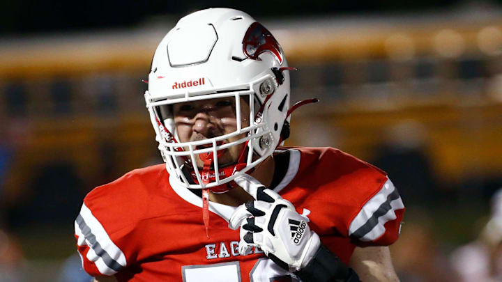 Nixa's Jackson Cantwell seen here against Webb City on August 25, 2023.