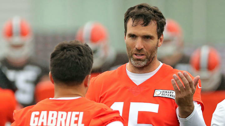 Flacco is entering his 18th season with a real shot at becoming the Browns’ starting QB. Flacco is entering his 18th season with a real shot at becoming the Browns’ starting QB.