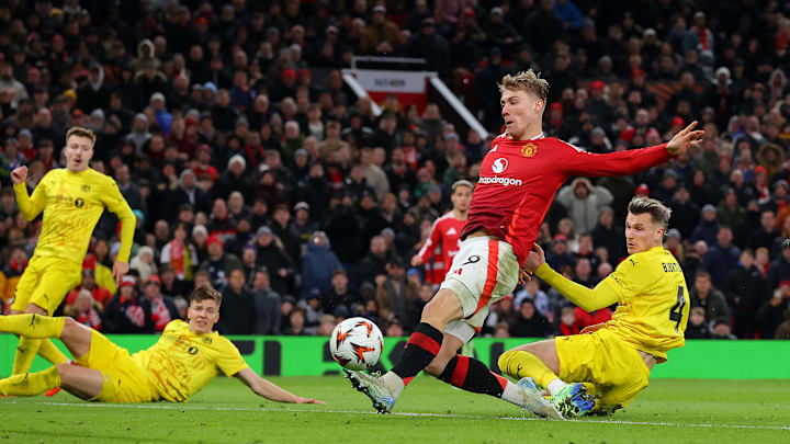 Two Rasmus Hojlund goals decided the game at Old Trafford