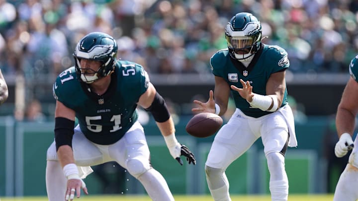 Jurgens has taken over for Jason Kelce as the Eagles starting center this season.