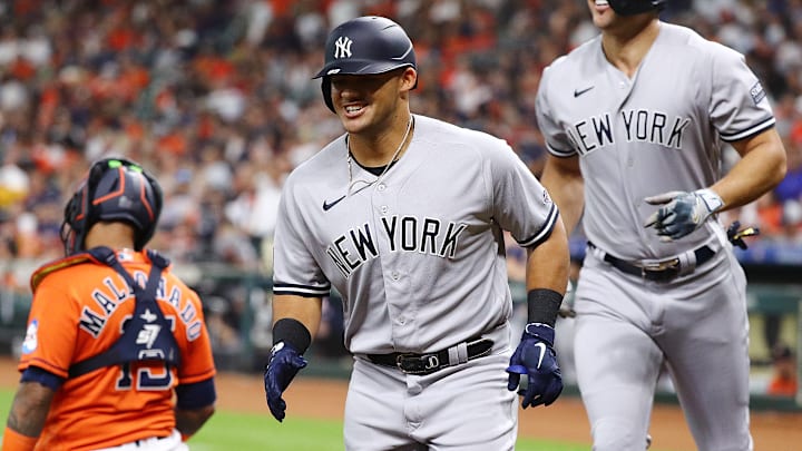 Domínguez conectó su primer jonrón en la MLB