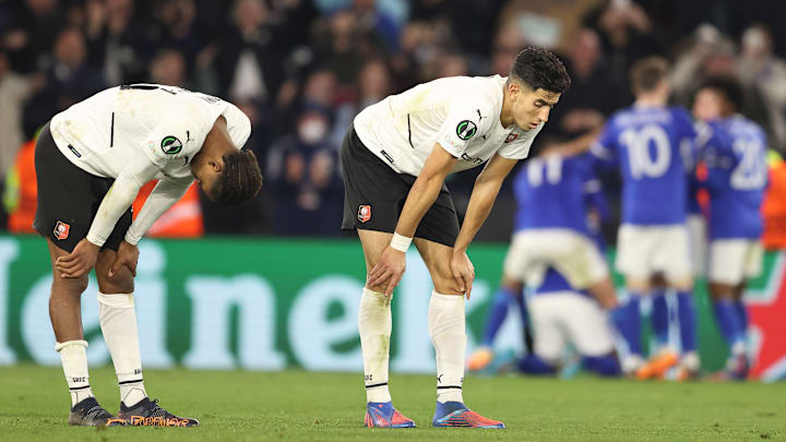Soirée difficile pour les Rennais à Leicester. Soirée difficile pour les Rennais à Leicester.