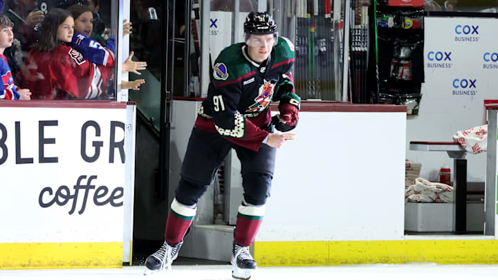 Josh Doan in his NHL debut
