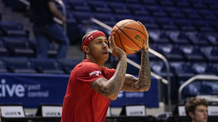 Utah Runnin' Utes guard Terrence Brown (2) leads the team in scoring, assists, steals and field goals made.