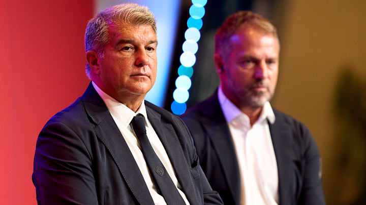 Joan Laporta et Hansi Flick - FC Barcelone
