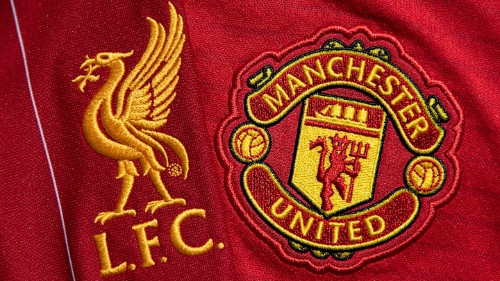 The Liverpool and Manchester United Club Crests