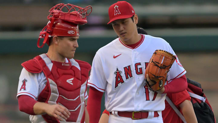 Texas Rangers v Los Angeles Angels