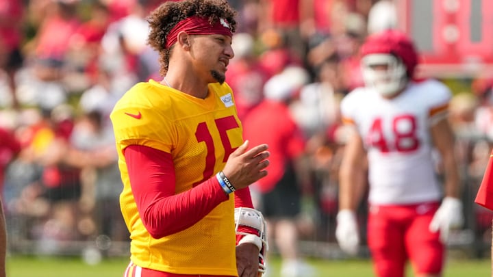 How did Patrick Mahomes feel about Jon Gruden's presence at camp?