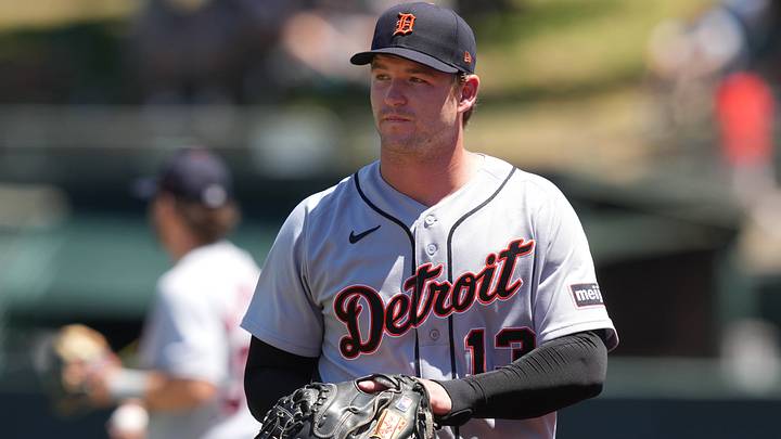  Detroit Tigers designated hitter Dillon Dingler (13)  before the game against the Athletics 