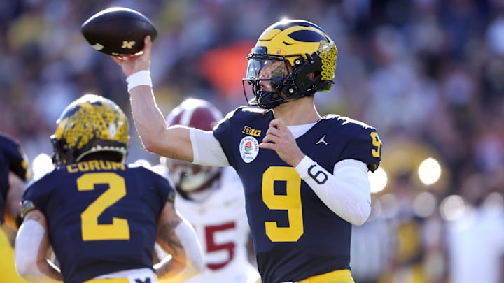 Michigan QB J.J. McCarthy led the Wolverines to a Rose Bowl victory over Alabama.