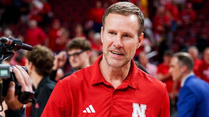Fred Hoiberg walks off the court after defeating the Iowa Hawkeyes at Pinnacle Bank Arena. 