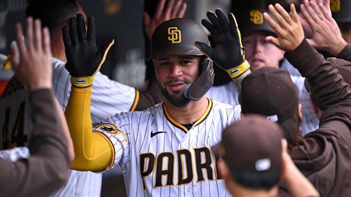 Jun 13, 2023; San Diego, California, USA; San Diego Padres catcher Gary Sanchez (99) is