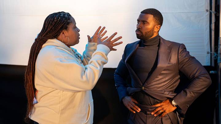 Nemesis. (L to R) Creator, Executive Producer & Showrunner Courtney A. Kemp, Y’lan Noel as Coltrane Wilder in episode 103 of Nemesis