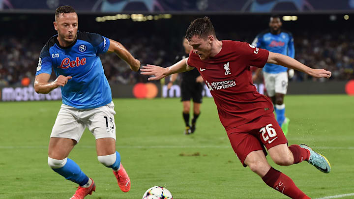 Desta vez em Anfield, Liverpool e Napoli se encontram pela última vez na fase de grupos da Champions League 2022/23