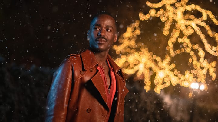 The Doctor ((Ncuti Gatwa) in the Doctor Who Christmas Special 2023.