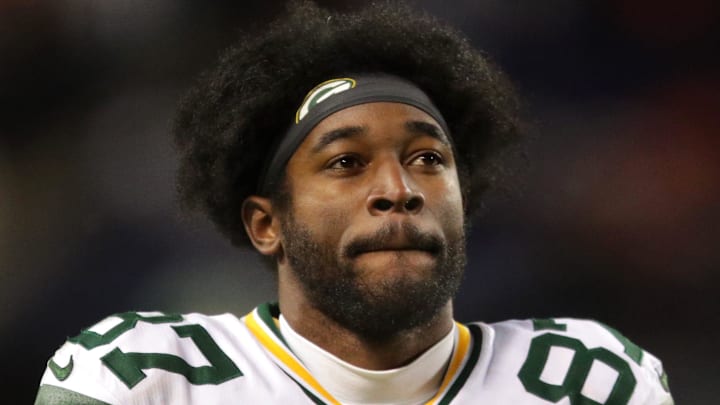 Green Bay Packers wide receiver Romeo Doubs (87) reacts following the Packers’ loss to the Chicago Bears during their wild-card playoff football game Saturday, January 10, 2026, at Soldier Field in Chicago, Illinois. The Bears defeated the Packers 31-27.
Wm. Glasheen /USA TODAY NETWORK-Wisconsin. Green Bay Packers wide receiver Romeo Doubs (87) reacts following the Packers’ loss to the Chicago Bears during their wild-card playoff football game Saturday, January 10, 2026, at Soldier Field in Chicago, Illinois. The Bears defeated the Packers 31-27.
Wm. Glasheen /USA TODAY NETWORK-Wisconsin.