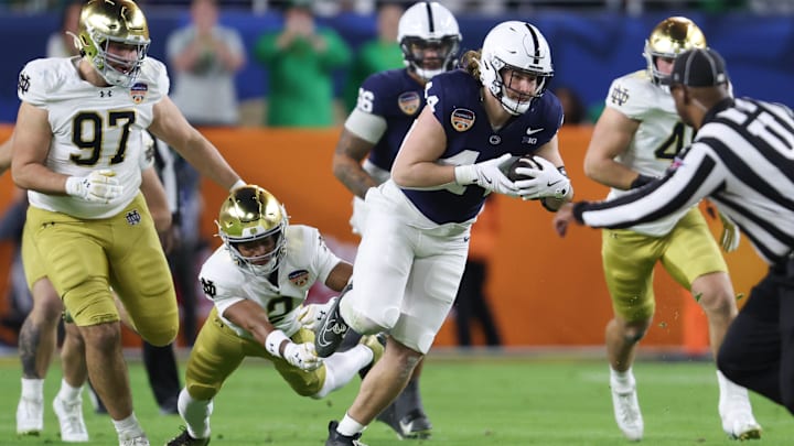 Momentum is gaining for the Bears to select Penn State tight end Tyler Warren with their first-round pick.
