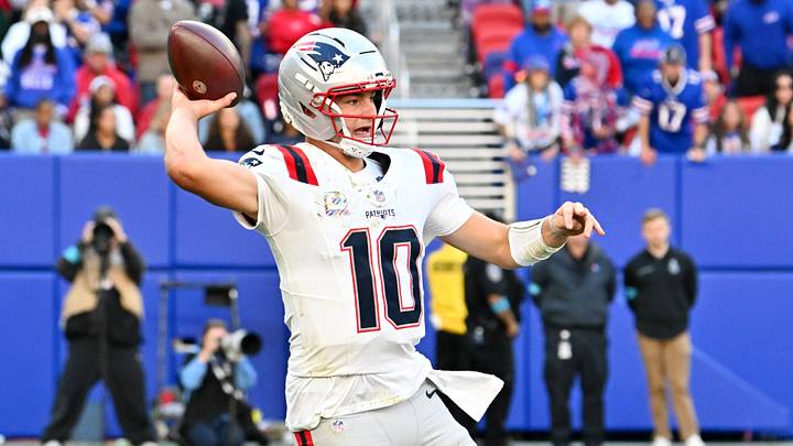 Drake Maye and the Patriots are favorites against the Raiders in NFL Week 5 action. Drake Maye and the Patriots are favorites against the Raiders in NFL Week 5 action.
