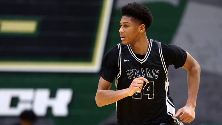 Jan 2, 2026; Mesa, AZ, USA; Dynamic Prep (TX) forward Marcus Spears Jr. (24) against Dream City (AZ) during the HoopHall West Tournament at Skyline High School. Mandatory Credit: Mark J. Rebilas-Imagn Images Jan 2, 2026; Mesa, AZ, USA; Dynamic Prep (TX) forward Marcus Spears Jr. (24) against Dream City (AZ) during the HoopHall West Tournament at Skyline High School. Mandatory Credit: Mark J. Rebilas-Imagn Images