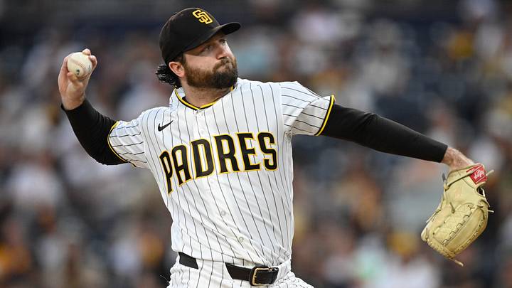 Sep 8, 2026; San Diego, California, USA;  San Diego Padres pitcher Casey Mize (32) delivers during the first inning against the Washington Nationals at Petco Park.  Mandatory Credit: Denis Poroy-Imagn Images